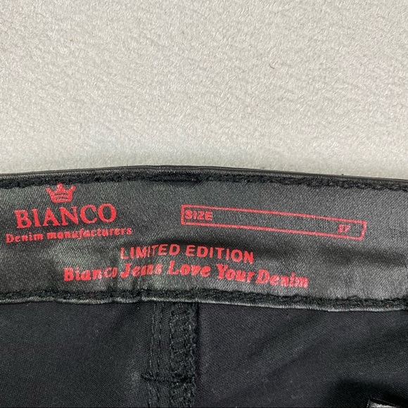 Bianco Black  Faux Leather Bootcut Pants - Picture 5 of 13